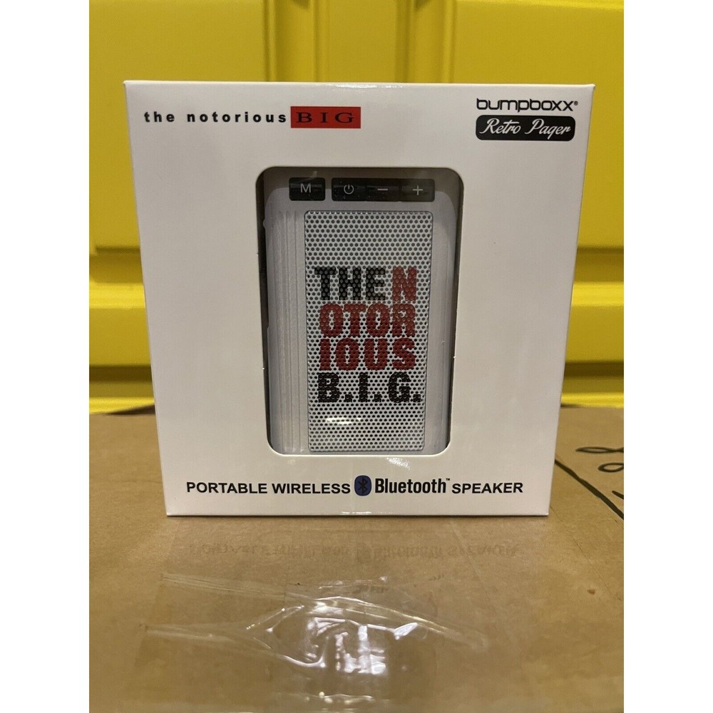 NEW The Notoriuous BIG Bumpboxx Portable Wireless Bluetooth Speaker RETRO PAGER